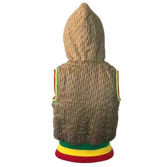 Christian Dior by John Galliano Hooded Rasta Puffer Vest - Picture 5 of 13